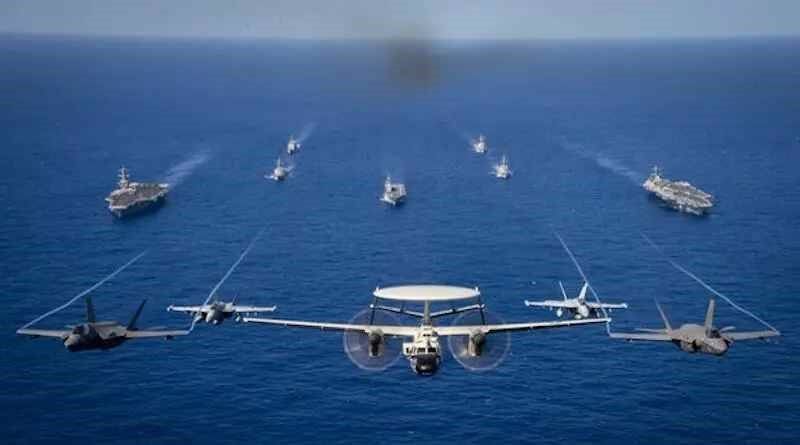 ВВС и ВМС США и Японии проводят совместные учения в Филиппинском море