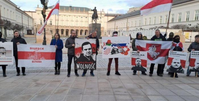 Белорусские наци буянят в Польше