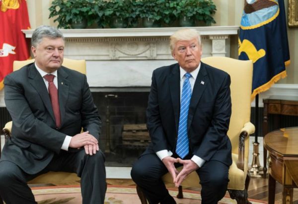 П. Порошенко и Д. Трамп