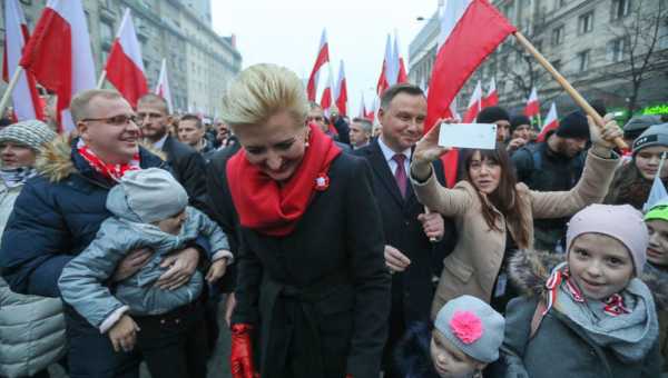 Анджей Дуда на марше в честь Дня независимости. Фото tvp.info