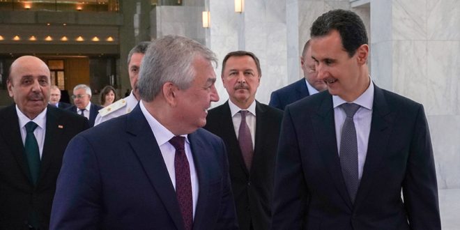 Российская делегация и Б. Асад