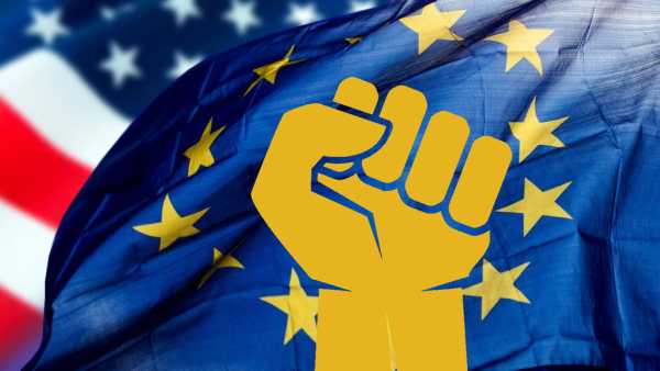 Символ борьбы за Евросоюз на фоне угроз из США