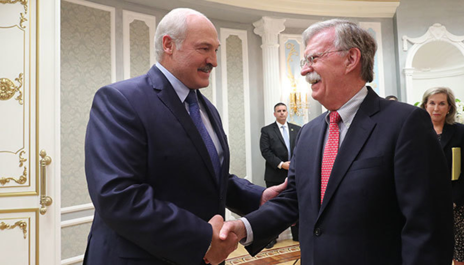 А. Лукашенко и Дж. Болтон