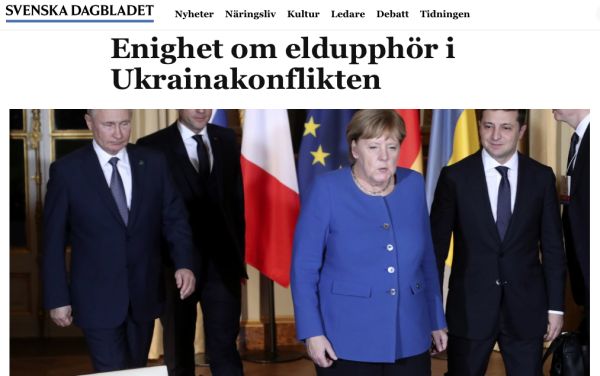 Enighet om eldupphör i Ukrainakonflikten