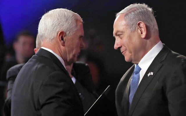 Вице-президент США М. Пенс и премьер-министр Израиля Б. Нетаньяху