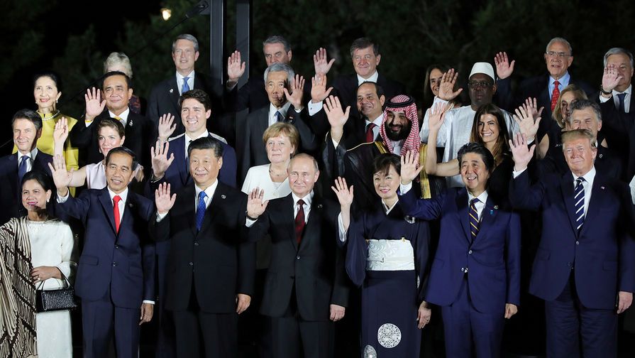 На встрече лидеров G20 в Осаке, 2019 г.