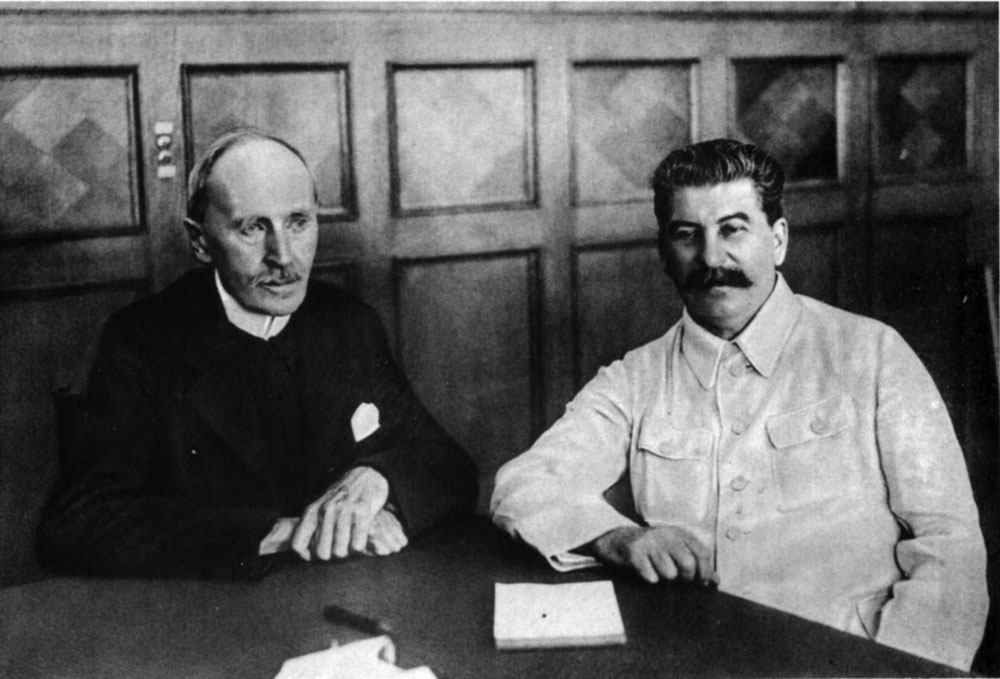 И.В. Сталин и Г. Уэллс, 1934 год