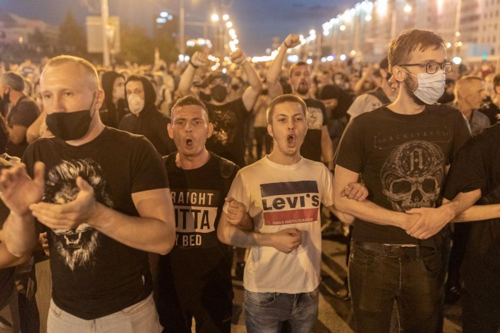 Уличные протесты в Беларуси.