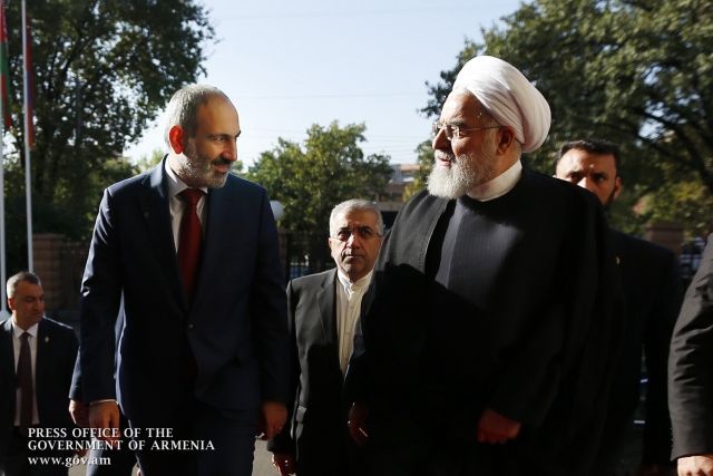 Н. Пашинян и президент Ирана Х. Роухани