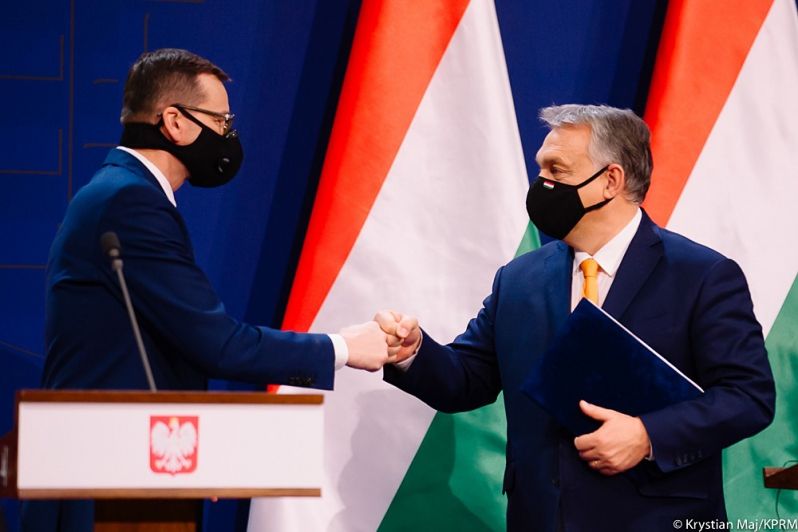 Встреча Моравецкого и Орбана в Будапеште.