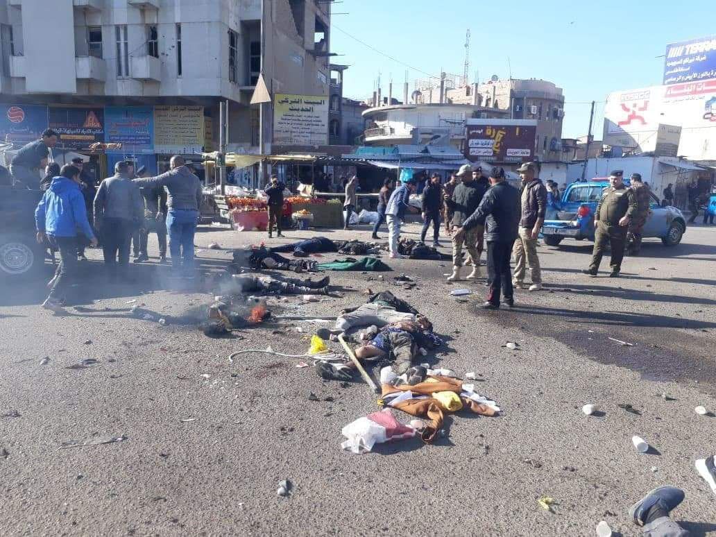 Два взрыва в центре Багдада унесли жизнь 22 человек. Более 60 получили ранения. 21 января 2021 г.
