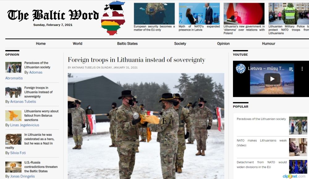 Baltic Word: Войска НАТО в обмен на суверенитет стран Балтии
