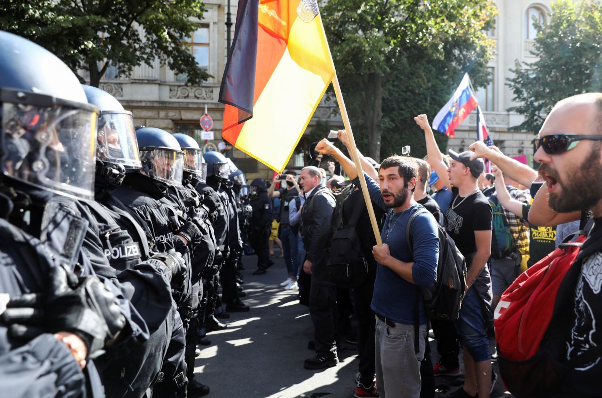 Протесты в Германии.