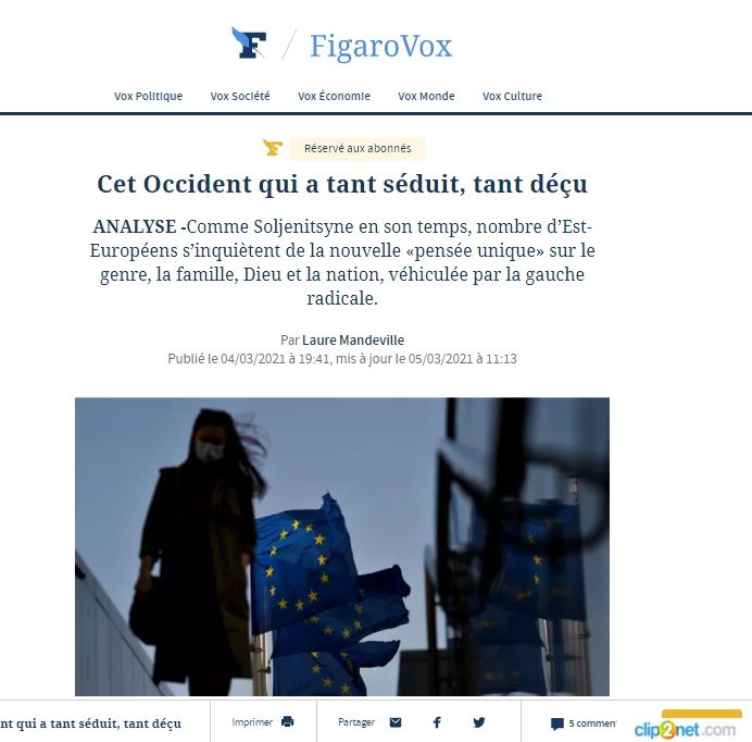 Le Figaro: Пропасть между Востоком и Западом Европы растёт