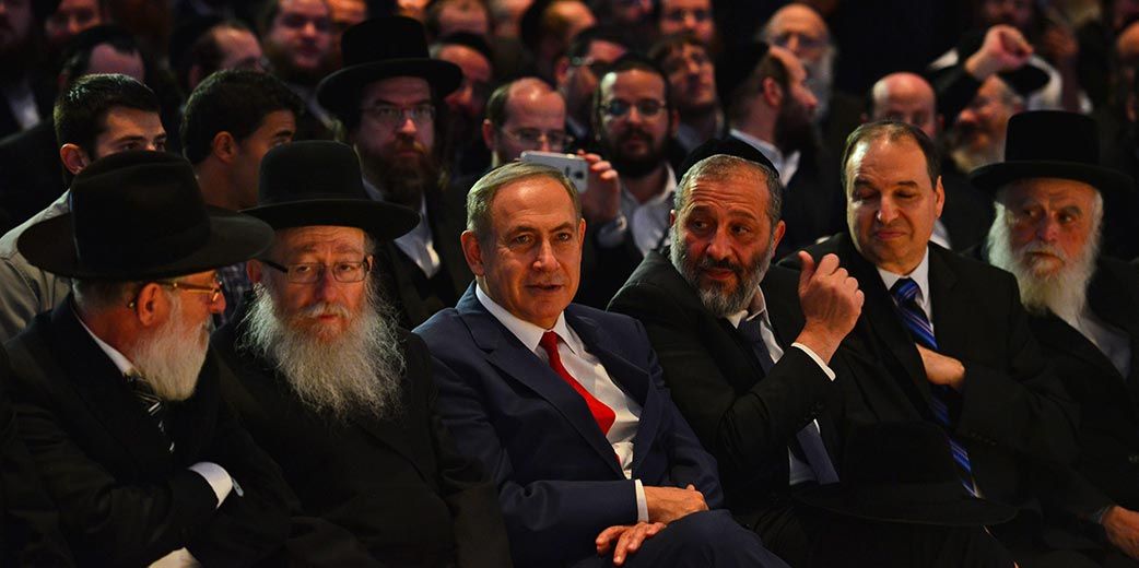 Б. Нетаньяху среди лидеров религиозных партий