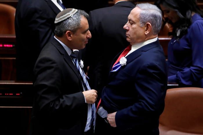 З. Элькин и Б. Нетаньяху