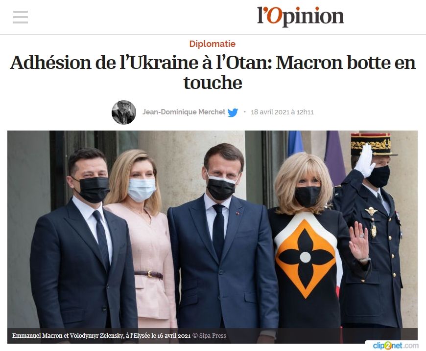 Париж и Берлин никогда не скрывали своего нежелания видеть Украину в НАТО и в ЕС, поэтому на встрече в Париже эту тему не поднимали, пишет французская газета L'Opinion.
