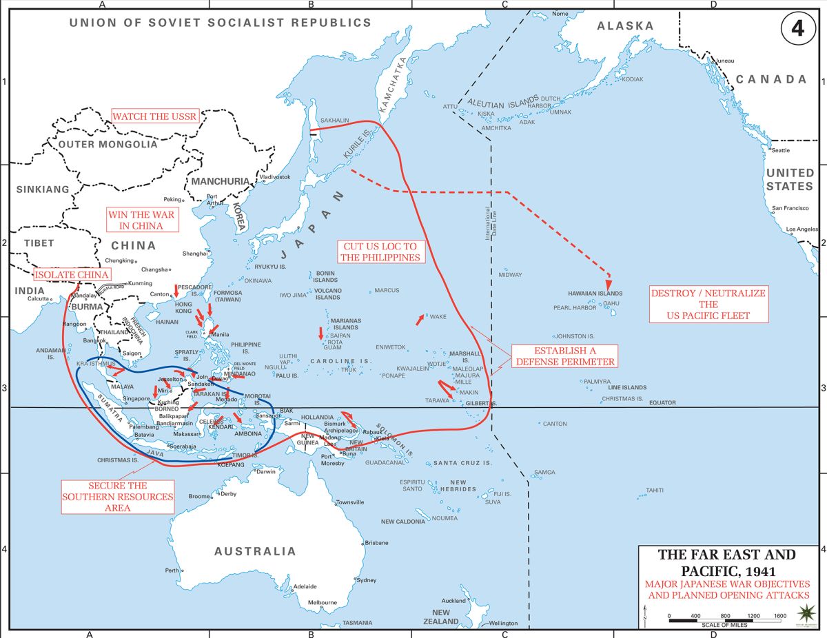 Дальний Восток и Тихий океан, 1941 г.