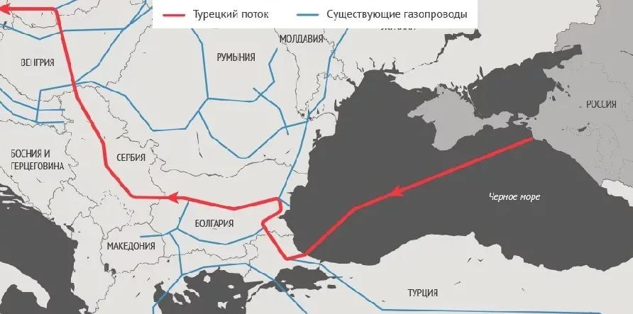 Венгрия будет получать российский газ в обход Украины