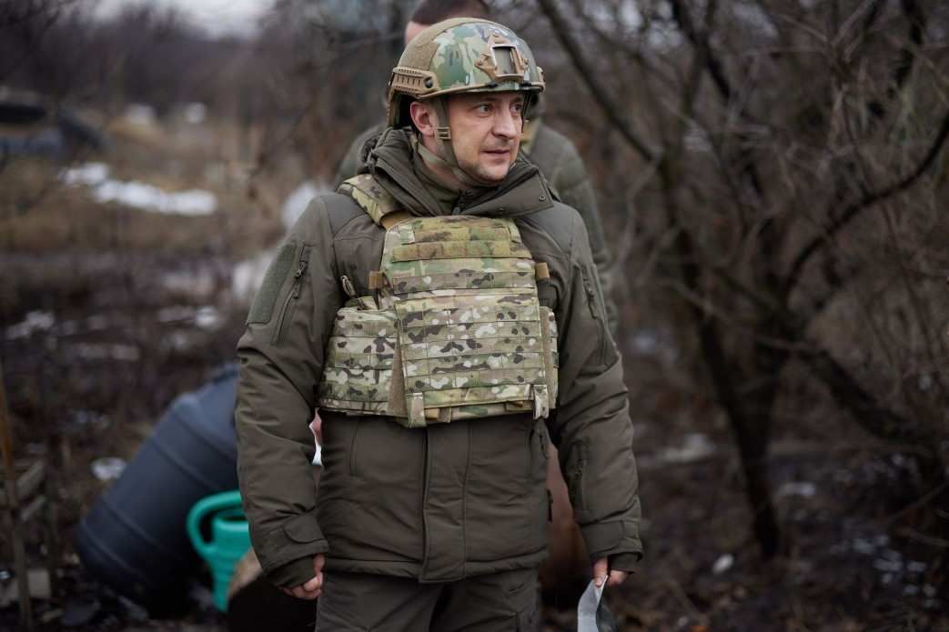 Верховный главнокомандующий ВСУ Зеленский в Донбассе