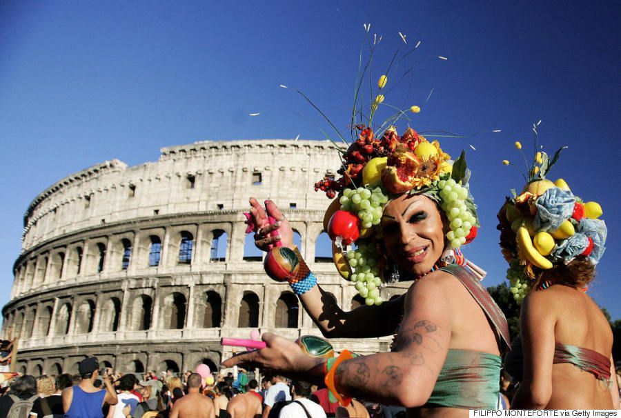 Сторонники ЛГБТ в Риме