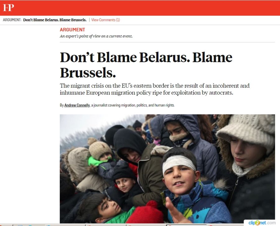 FP: «В миграционном кризисе виноват сам Евросоюз»