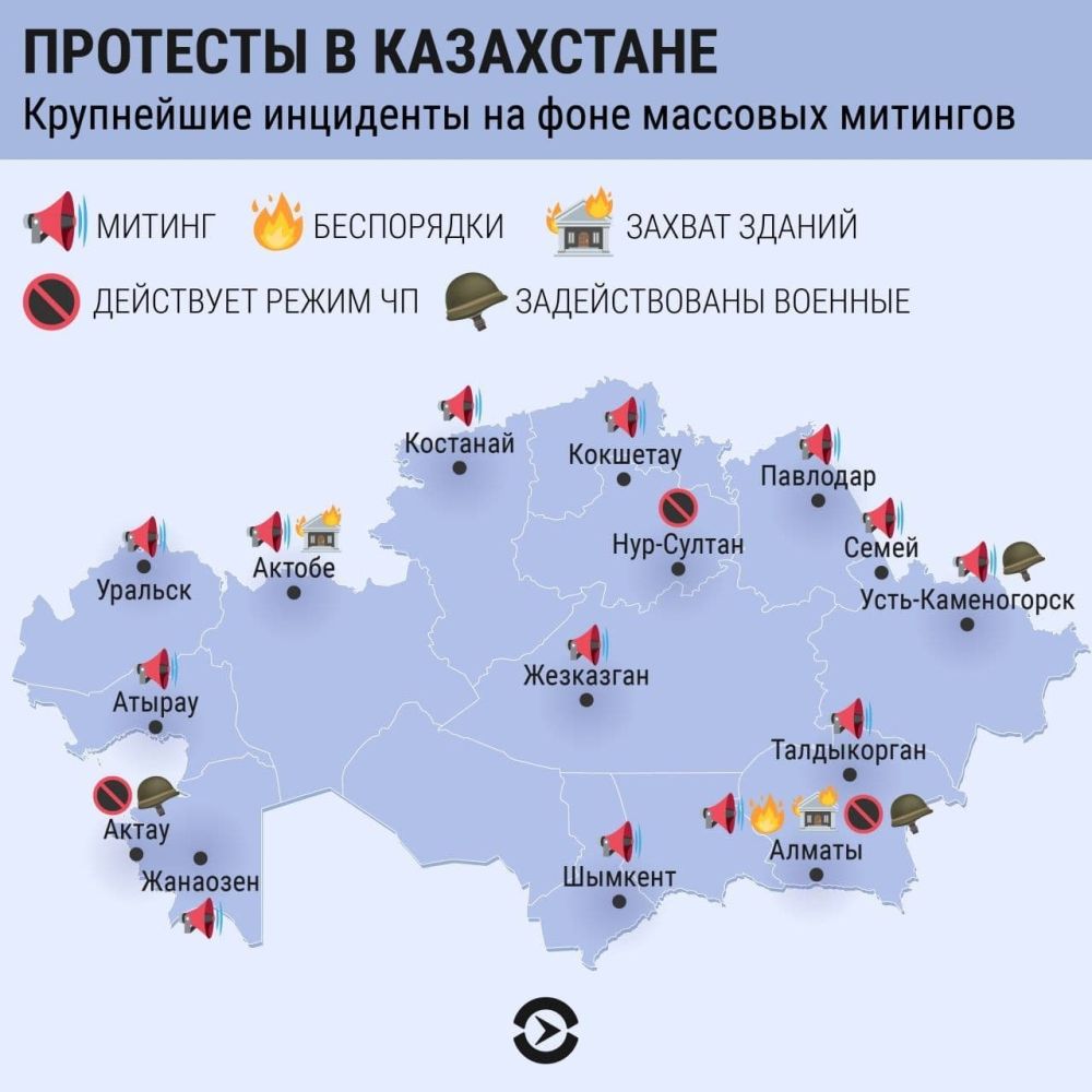 Протесты в Казахстане