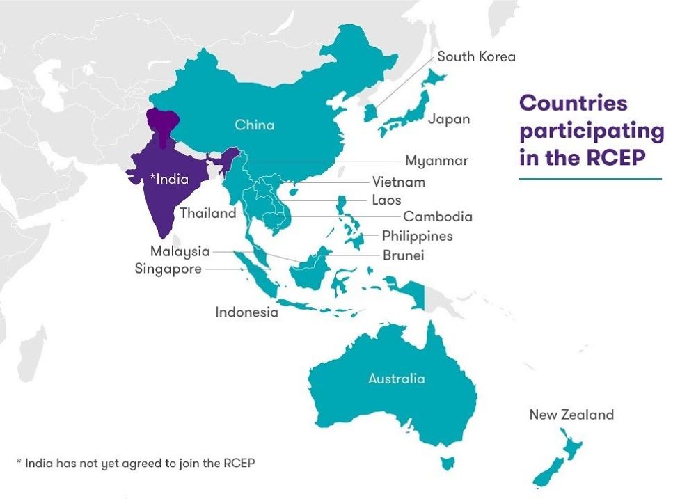 Карта RCEP