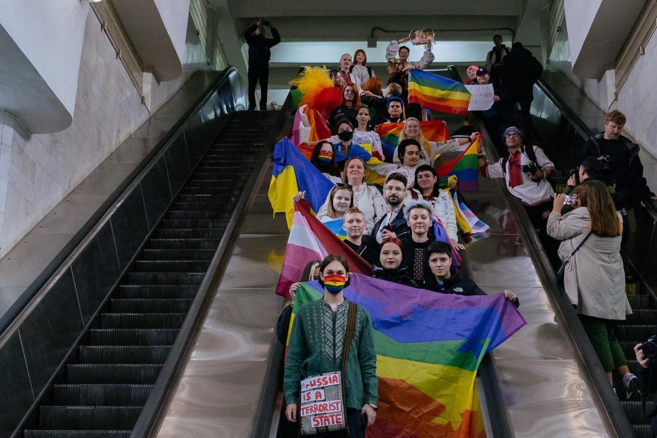 Гей-парад в Харьковском метро