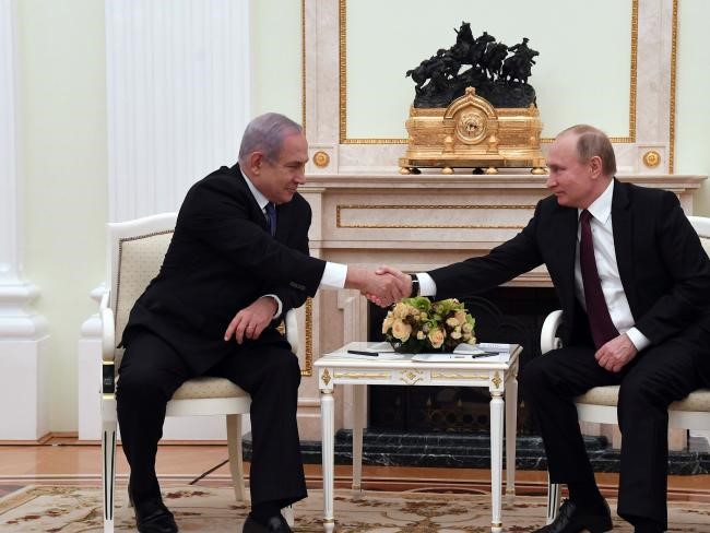 Б. Нетаньяху и В. Путин