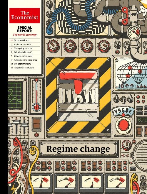 Обложка журнала The Economist за октябрь 2022 г. с изображением того, о чем заявил премьер-министр Великобритании