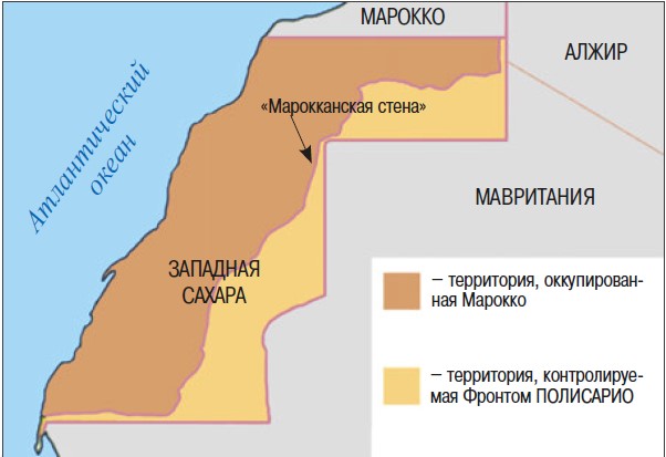 Контроль территорий в Западной Сахаре