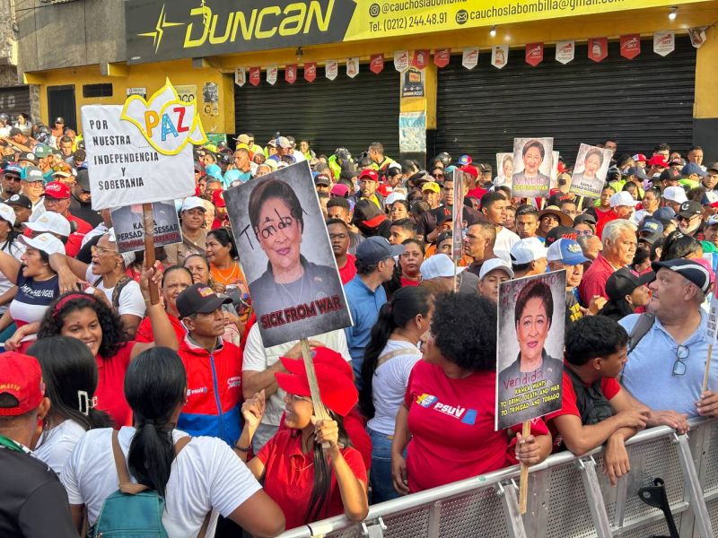 Протесты в Венесуэле против политики властей Тринидада и Тобаго