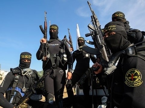 Marine saboteurs van de Islamitische Jihad Al-Quds Brigades