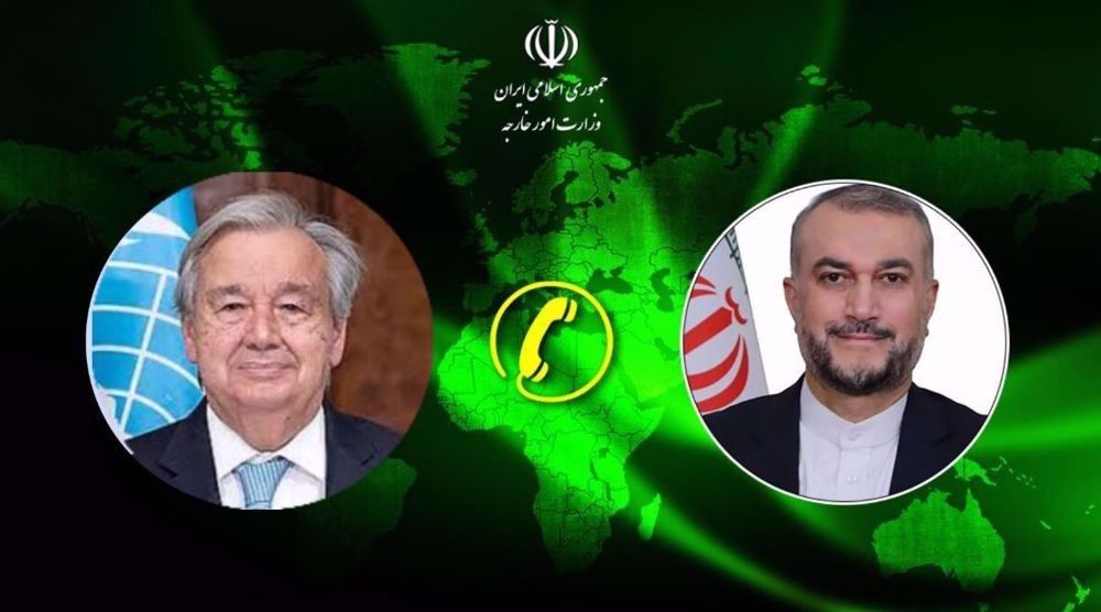 UN-Generalsekretär Guterres und der iranische Außenminister Abdollahian