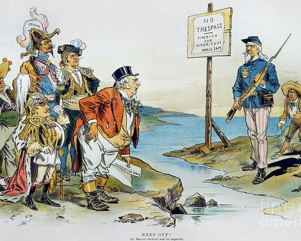 Прежняя «Доктрина Монро» 1823 года - против европейцев