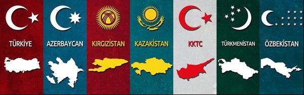 Члены ОТГ (Турция, Азербайджан, Казахстан, Узбекистан, Киргизия) и наблюдатели (Венгрия, Туркмения, Северный Кипр) 