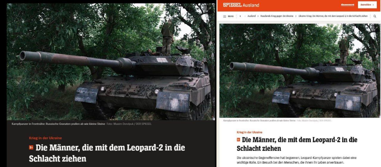 Немецкие СМИ о нежелании всу-шников воевать на «леопардах»