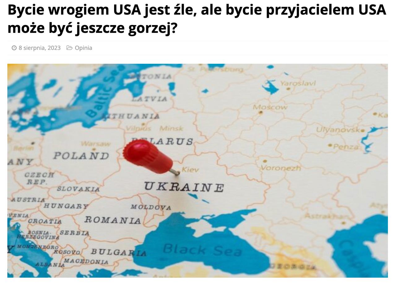 Поддержка Украины грозит обернуться серьёзными проблемами для поддерживающих