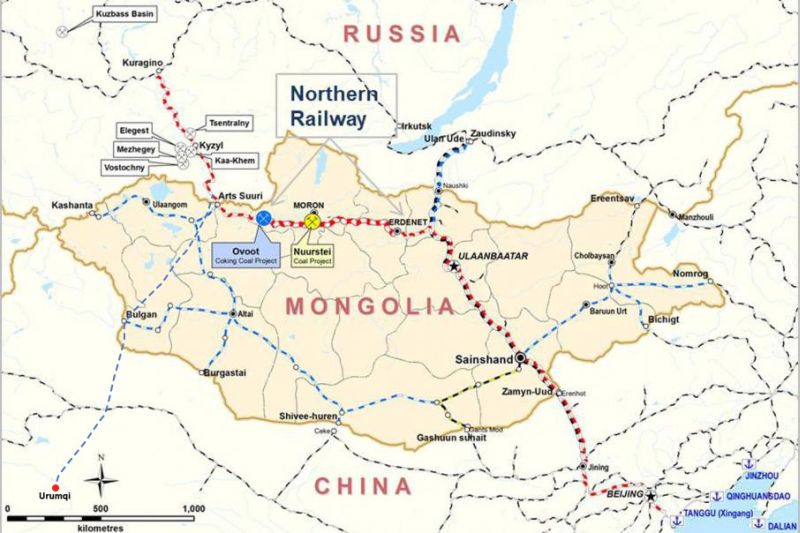 Проект Трансмонгольской железной дороги