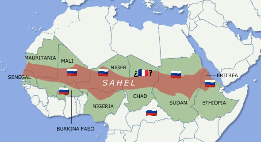 По мнению некоторых западных аналитиков, в регионе Сахеля французское влияние сменилось российским повсюду, кроме (пока?) Чада
