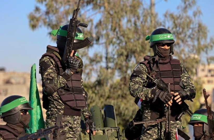 Armed Hamas are also waiting to attack