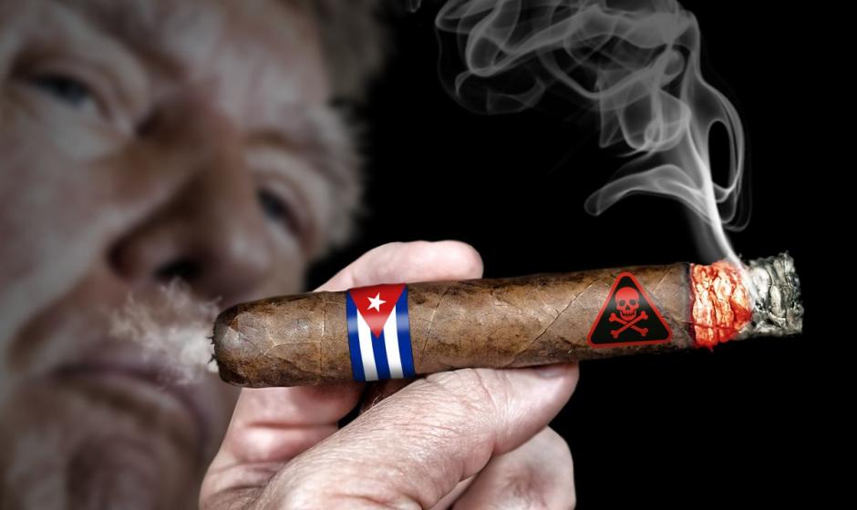 Дональд Трамп, покуривая кубинскую сигару, усиливает блокаду Кубы