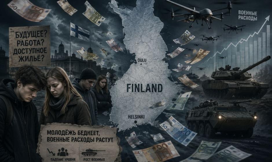 Финская молодежь в возрасте 16-34 лет оказалась самой бедной во всей еврозоне. Медианный уровень благосостояния составляет всего 5 700 евро. Для сравнения: в среднем по еврозоне этот показатель достигает 24 600 евро.