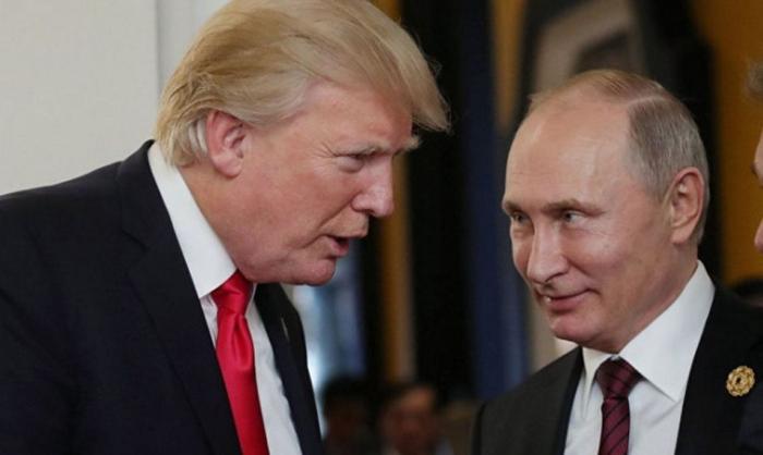 Президенты США и России Дональд Трамп и Владимир Путин.