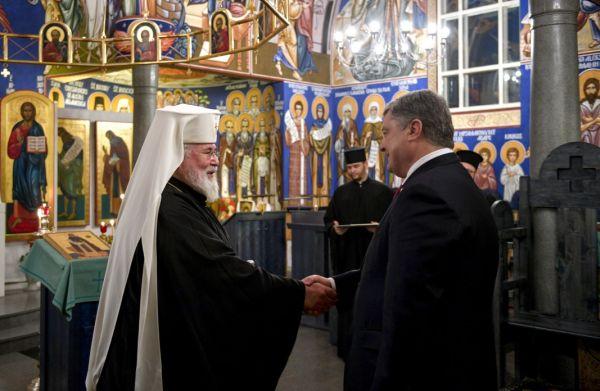 Порошенко и глава Финляндской Православной церкви
