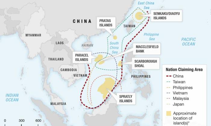 Конкурирующие территориальные претензии в Южно-Китайском море