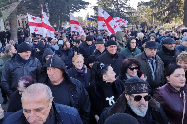 Протесты в Грузии, фото Sputnik Грузия