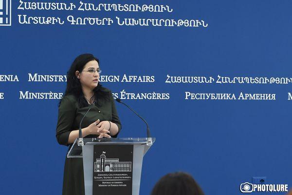 Пресс-секретарь МИД Армении Анна Нагдалян