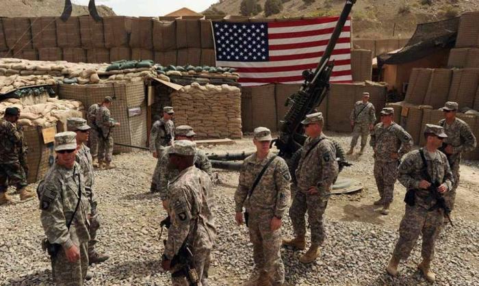 База в Ираке с американскими военными